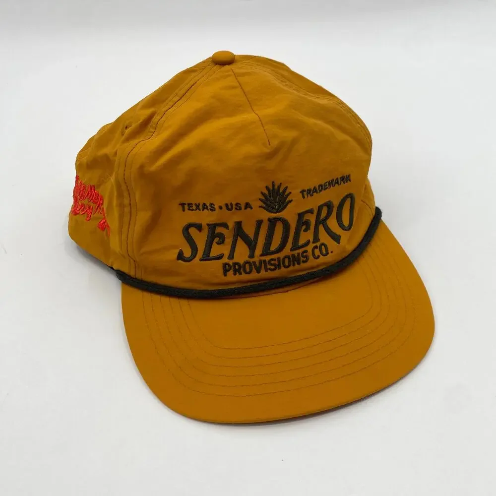 Sendero Provisions yellow golden nylon hat